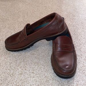 Filson Old Row Oiled Saddle Leather Penny Loafer - Cigar